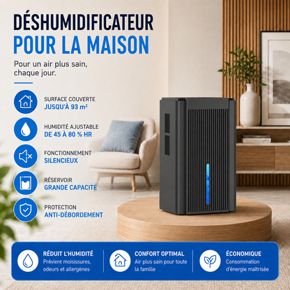 Déshumidificateur d'air Séréna | Noir