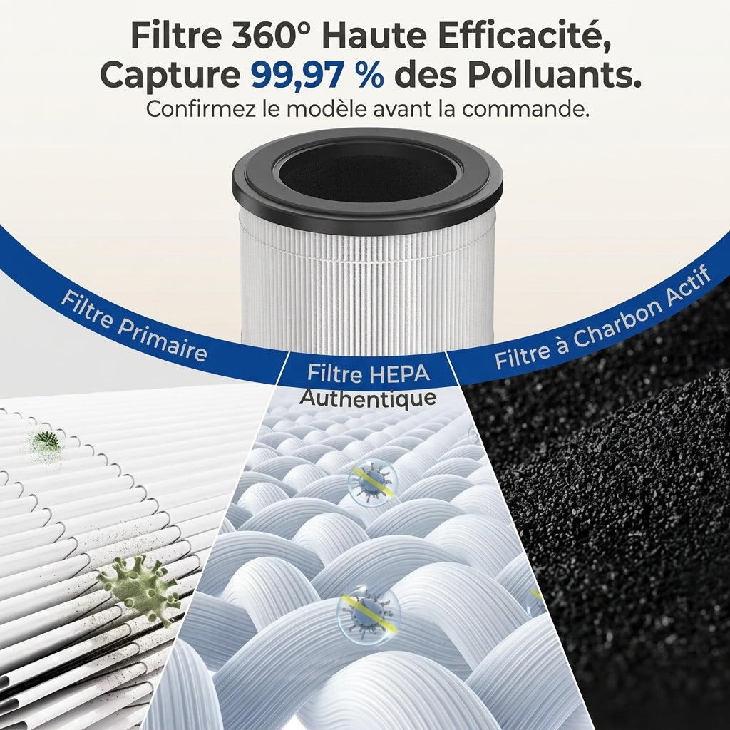 Filtre Airéa | Lot de 2 filtres HEPA H13
