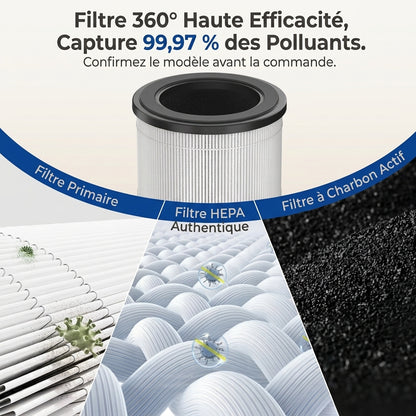 Filtre Airéa | Lot de 2 filtres HEPA H13