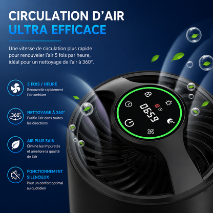 Purificateur d'air HEPA Airéa | Noir