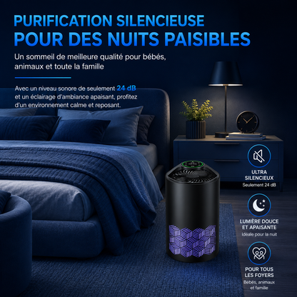 Purificateur d'air HEPA Airéa | Noir