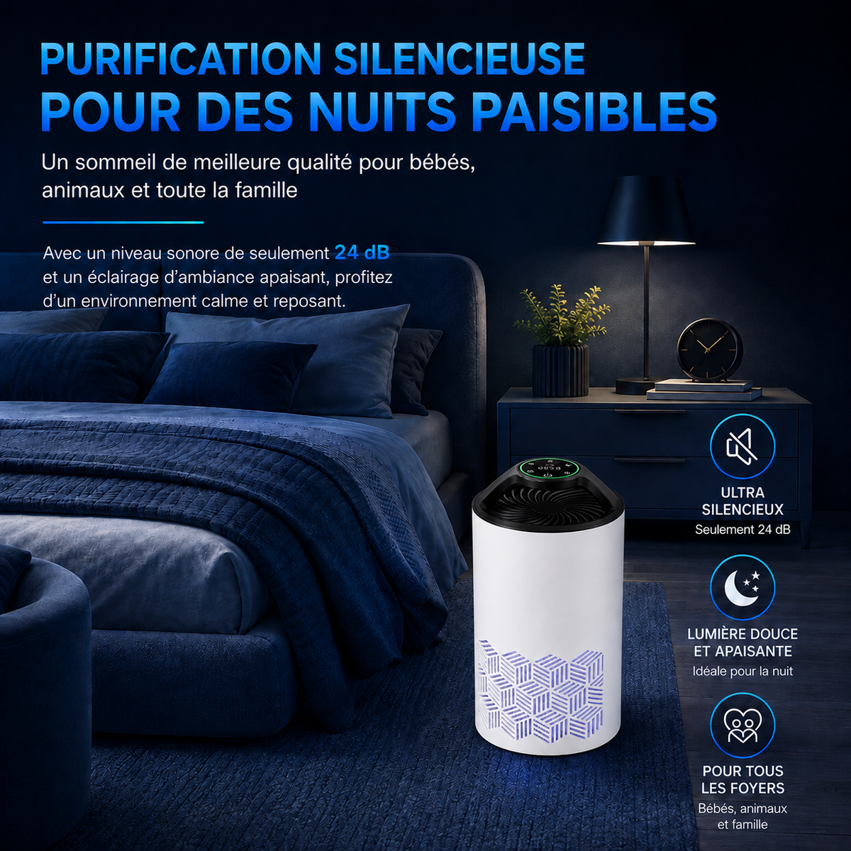 Purificateur d'air HEPA Airéa | Blanc